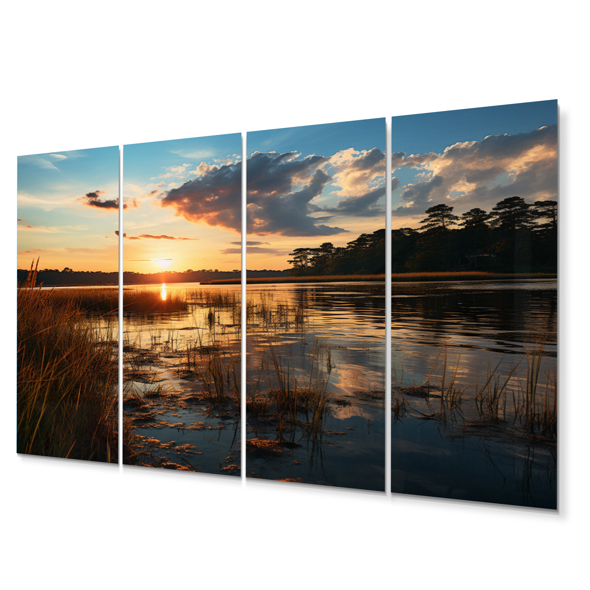 DesignArt Delaware Coastal Landscape III Landscapes Metal Wall Art