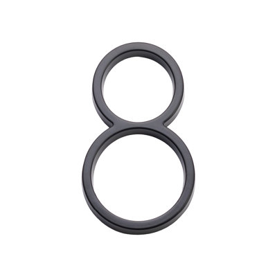 Floating House Number 5", No. 8, Flat Black