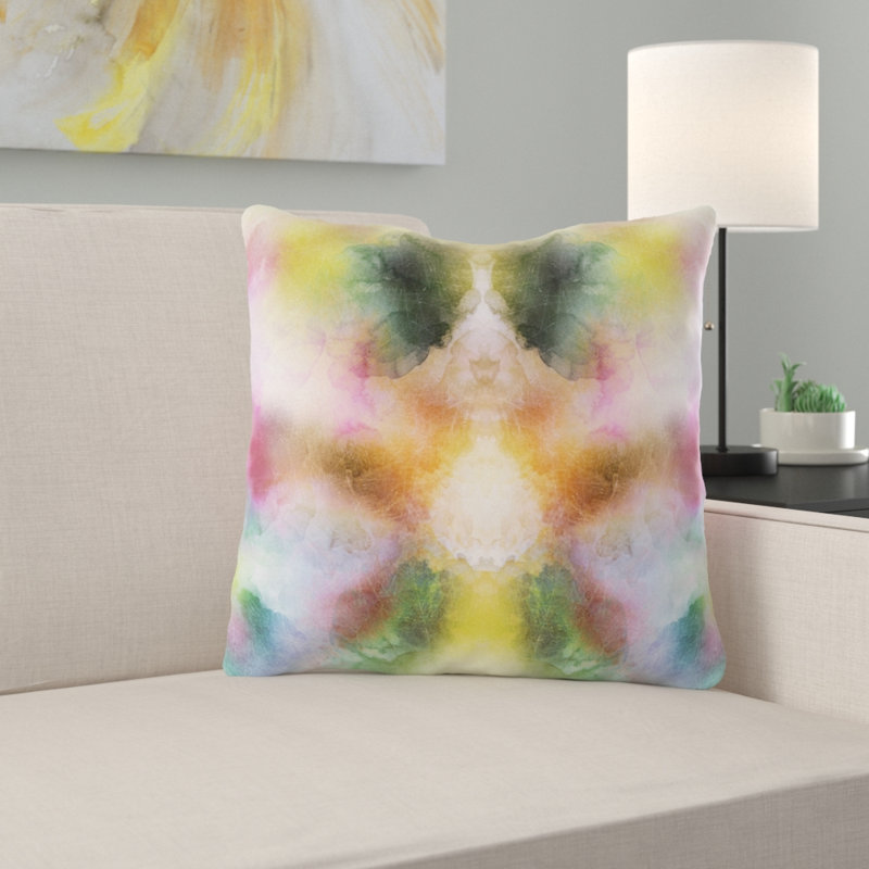Housse et insert de coussin carré Flavia, Microsuède, Intérieur
