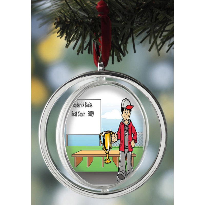 Ornement de Noël personnalisable pour homme, Oui