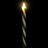 Flickering LED Flameless Christmas Tree Candles - 7.25" - Green - Set Of 3-119978910