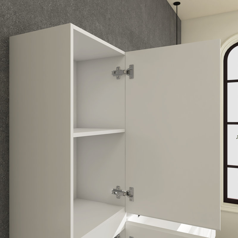 Juster Bathroom Cabinet, White