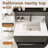 31 Inch Marble Vanity Top with Rectangular Sink & Backsplash