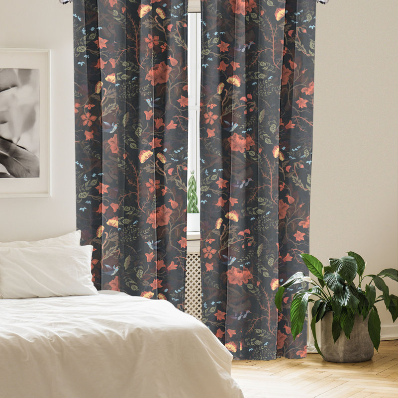 Semi Sheer Curtain Pair, 28" W x 63" H