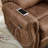 97.64” Wide Retro Nailhead Trim Faux Leather Electric Reclining 3-Seater Sofa With USB/Type-C Ports, Side Pocket & Center Console-1636163018
