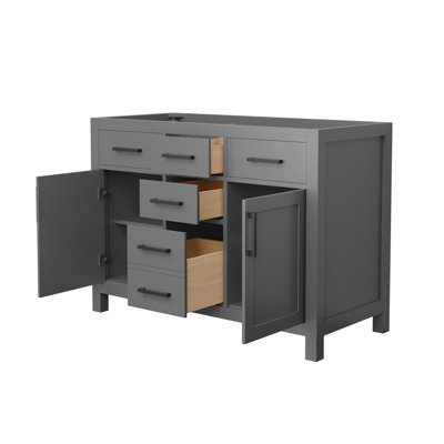 Base de meuble-lavabo double autoportante 47,25 po Beckett