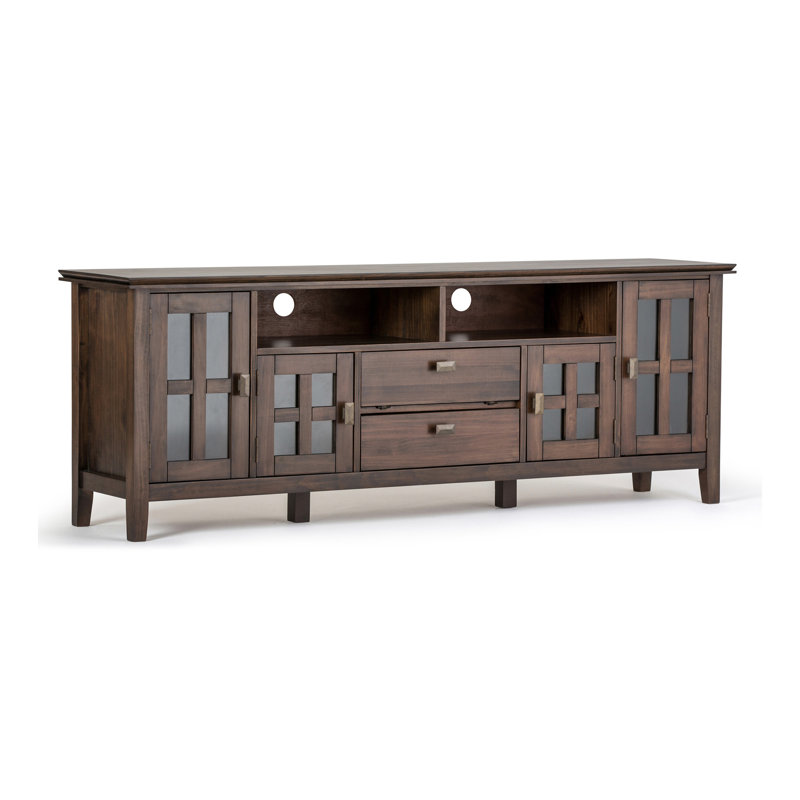 Artisan - 72" TV Media Stand - Natural Aged Brown, Light Brown