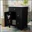 Meuble-lavabo de 24 po avec lavabo en céramique, porte et tiroirs à fermeture en douceur, supports de rangement doubles et protection anti-débordement-725384682