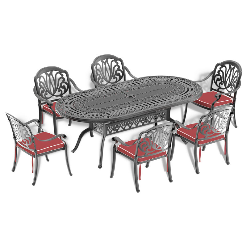 Ensemble repas extérieur L 81,89 po Bhatari