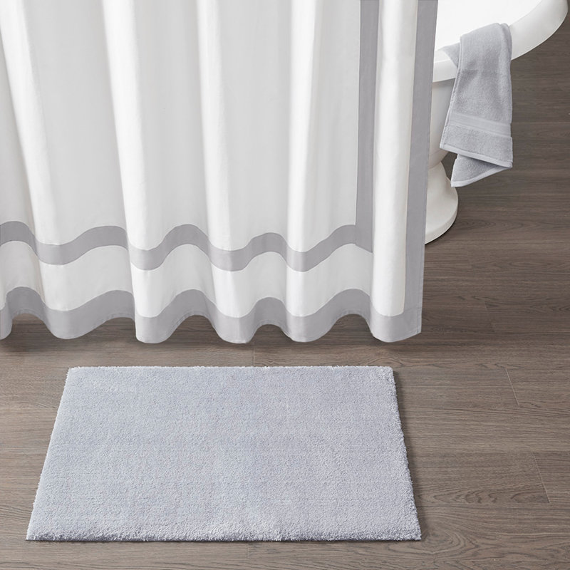 Tapis de bain, 0.75" H x 40" W x 24" D, Gray