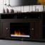 Console de foyer électrique Urban Loft 84 po, brun, jusqu'à 95 po, 5 étagères, flamme automatique, température, luminosité, effet et superbe unité 84 po, 2 portes, tablettes, luminosité réglable