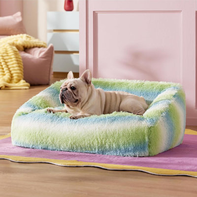 Cute Cat Couch Bed - Furry Indoor Cat Sofa Large, Washable Calming Small Dog Beds For Puppy With Fashion Design