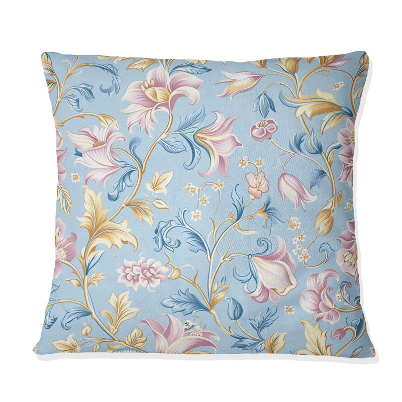 Coussin lombaire bohème rose et rose Boho, H 16 po x l 16 po, Carrée