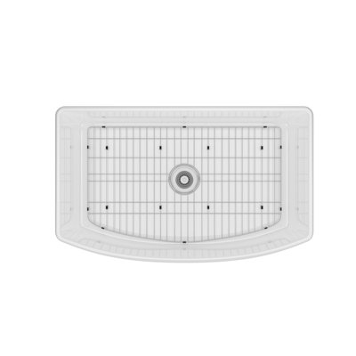 32.99'' L Single Bowl Fireclay Kitchen Sink