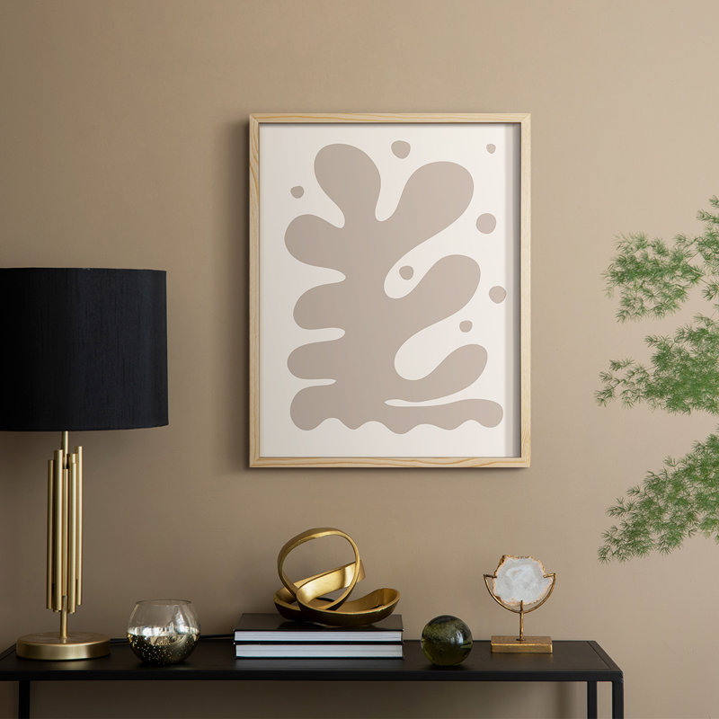 Matisse CCLV, reproduction d'art encadrée - bois massif, Naturel, H 11 po x l 9 po