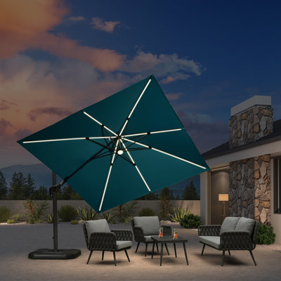 Parasol en porte-à-faux 10 'carré