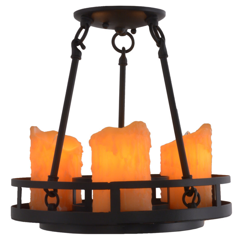 3 - Light Semi Flush Mount