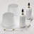 2-Pack 3-Way White Ceramic Table Lamp