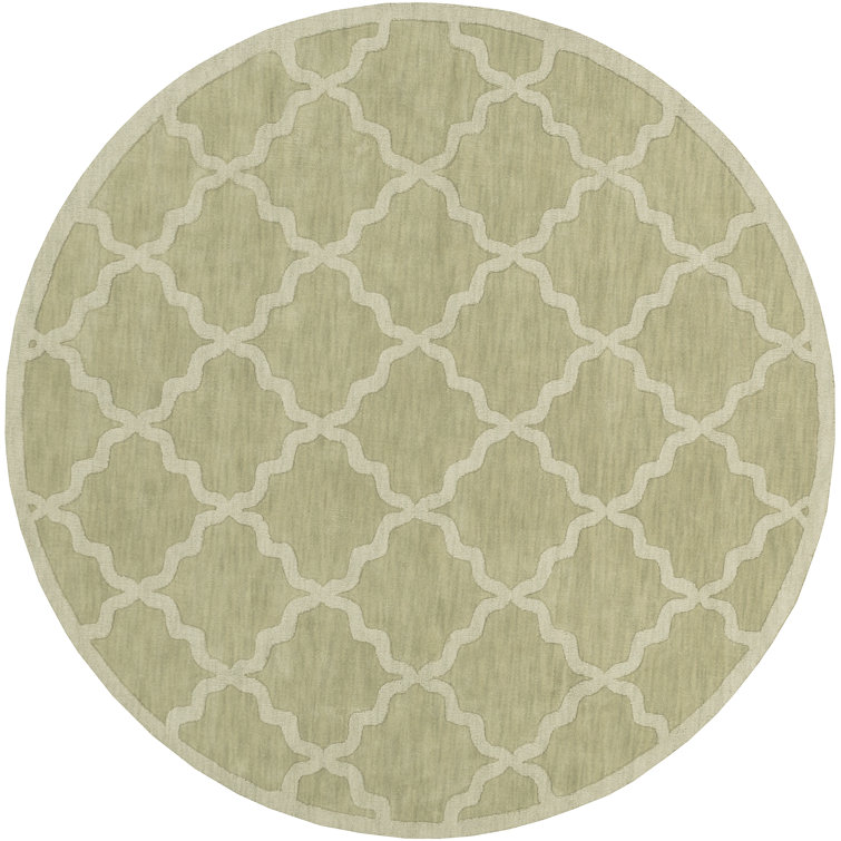 Romina Handmade Wool Olive Rug