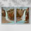 Impression encadrée Turquoise Falls I-Premium - prête à être accrochée - aucun clou requis - aucun clou requis-1642078329-1642078331
