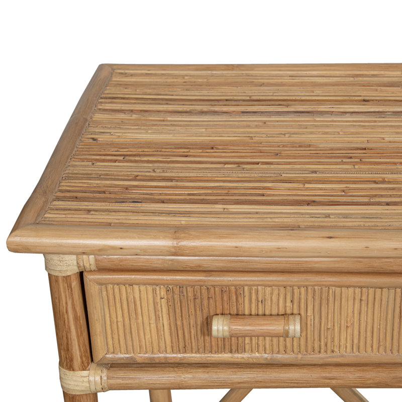 54'' Wide 3 Drawer Rattan Wood Sideboard, Natural