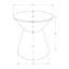 Table d'appoint, tambour, table d'appoint, de bout, pour salon, chambre à coucher, contemporain, moderne-898897088
