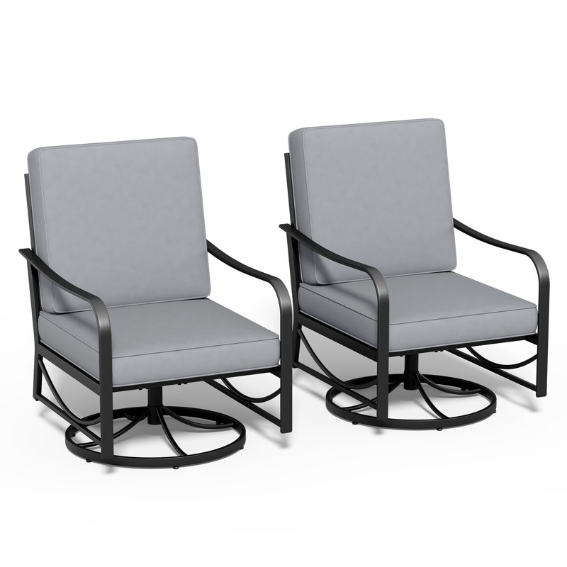 Chaise pivotante pour 2 personnes, Gris, Oui