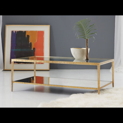 Sculpture Glass Cocktail Table