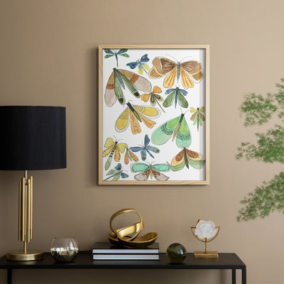 «Wings Galore II», reproduction encadrée - bois massif