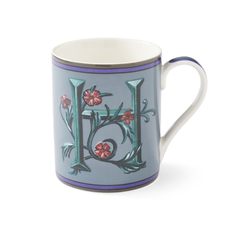 Kit Kemp, Alphabet - Mug A-Z, H, Blue