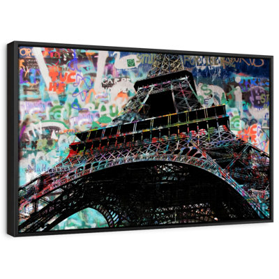 Impression sur toile Graffiti Tour Eiffel