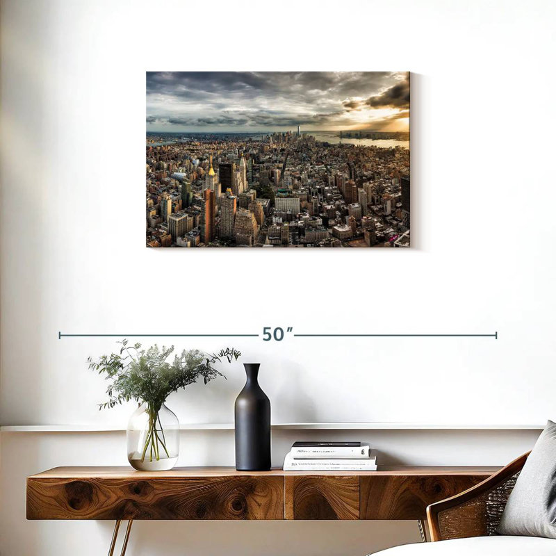 Panorama de Nicci depuis le sommet d'Empire State, H 20 po x l 30 po