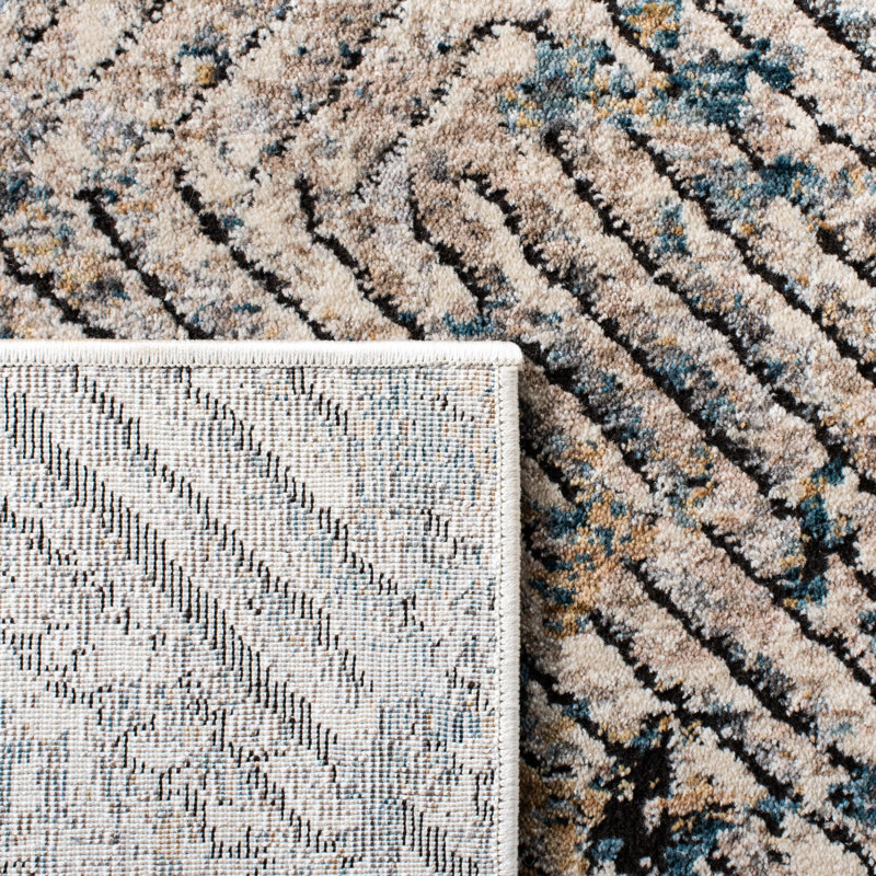 Oritz 100 Performance Abstract Rug, Rectangle 5'3" x 7'6"