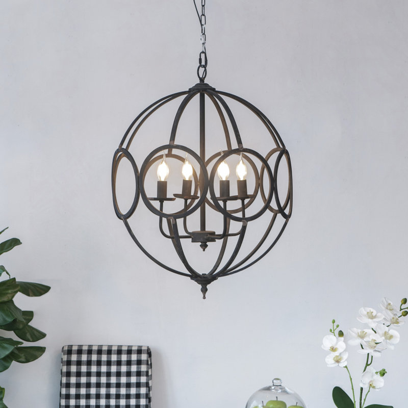 Westview 4 - Light Geometric Chandelier