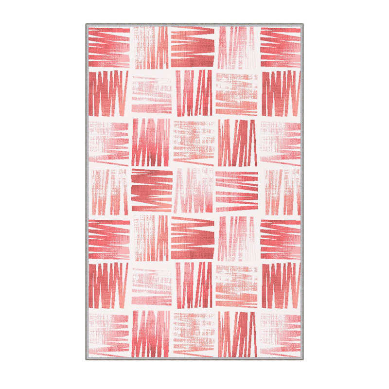 High-Quality 3D Printed Area Rug (2.6 x 4.0 ft), 100% Polyester, 0.3 in Pile Height | Antibacterial, Non-Slip PVC Felt Dot Underside | Machine Washable, Elegant Design for Living Room, Bedroom & Office