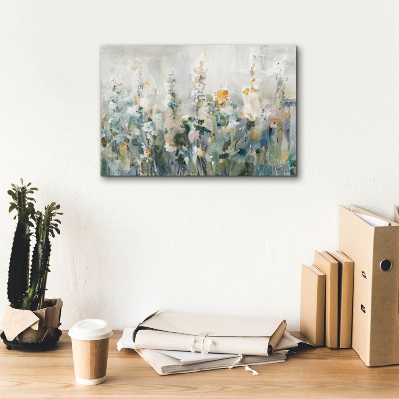  «Rustic Garden Neutral» par Danhui Nai, art mural sur toile, H 12 po x l 18 po