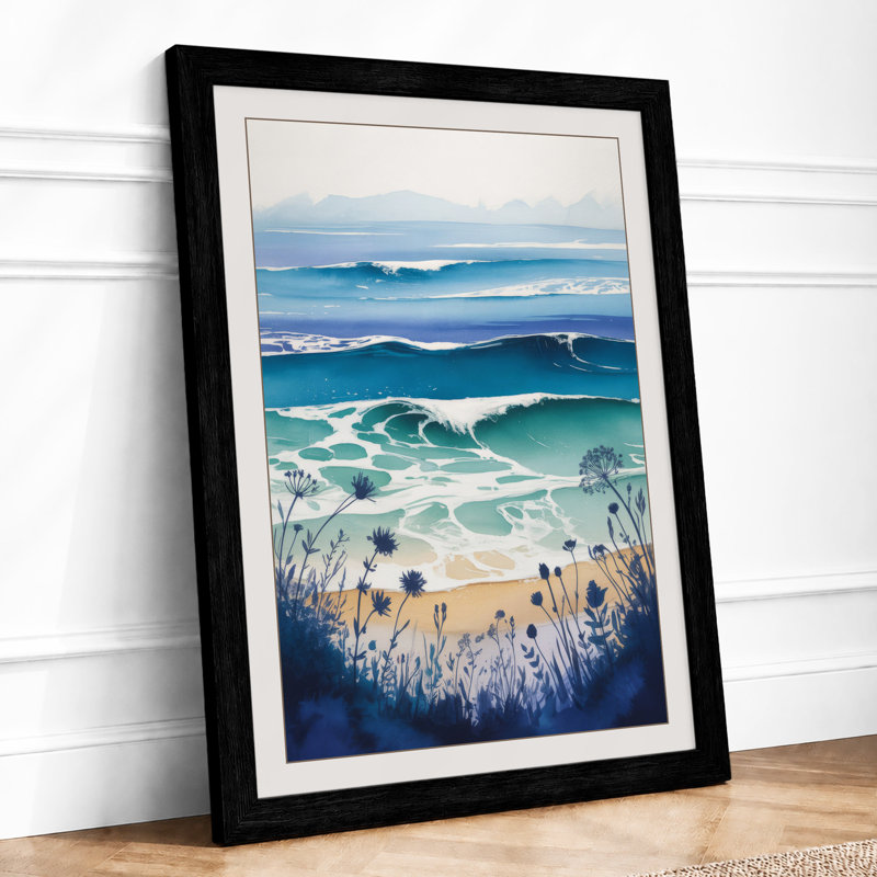 Layers Coastal - Print, A1 - 84.1 x 59.4 cm, Black
