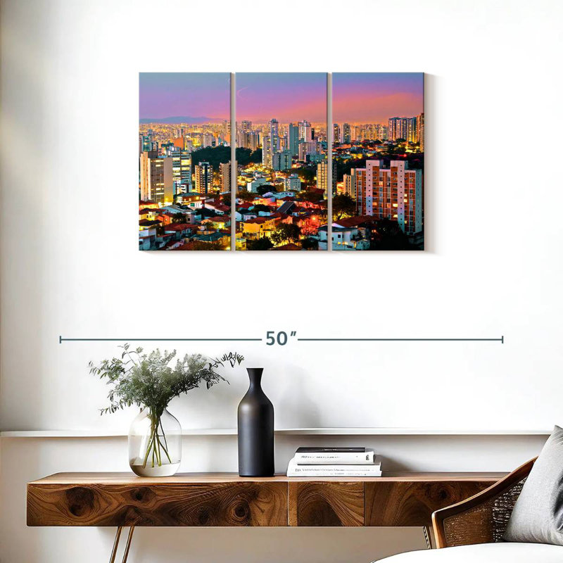 Paysage urbain Sirci, H 20 po x l 33 po