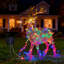 Guirlande lumineuse solaire extérieure étanche à 200 DEL, 8 modes, idéale pour la terrasse, Noël et Halloween.-2028759632