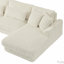Canapé modulaire surdimensionné de 129 po en forme de U Canapé moderne de 129 po revêtu de velours côtelé doux avec une chaise longue pour le salon-406988500