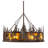 12 - Light Dimmable Drum Chandelier