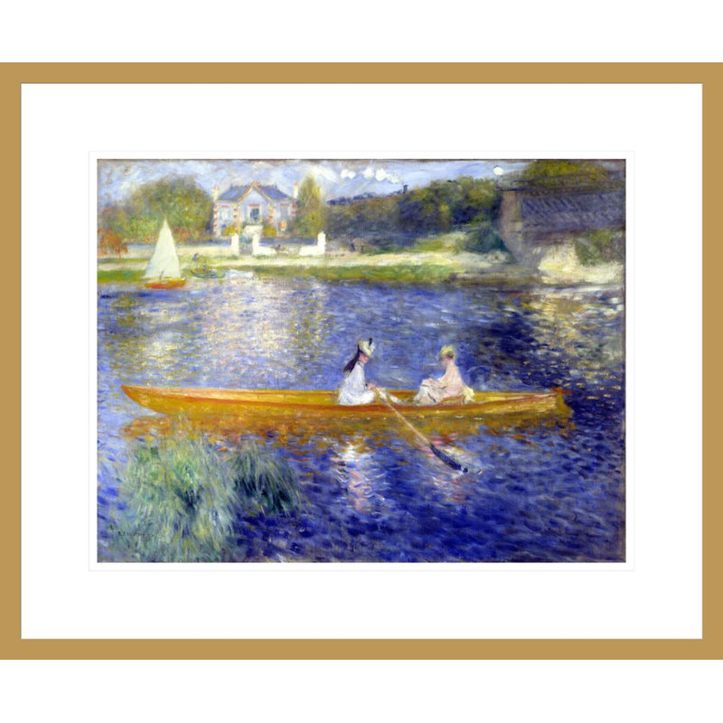«The Skiff» par Pierre-Auguste Renoir, impression giclée sur cadre, H 17,75 po x l 21,48 po