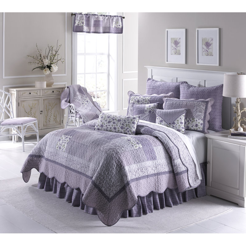Collection de courtepointe lavande rose