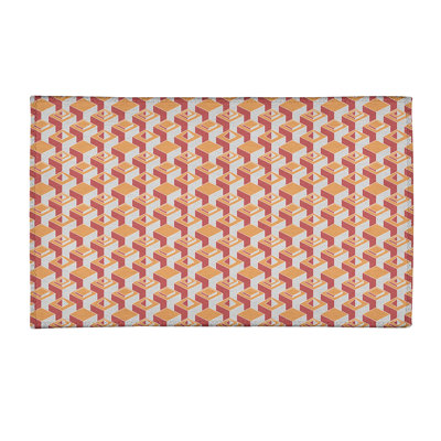 Tapis de zone orange/rouge light skyscrapers
