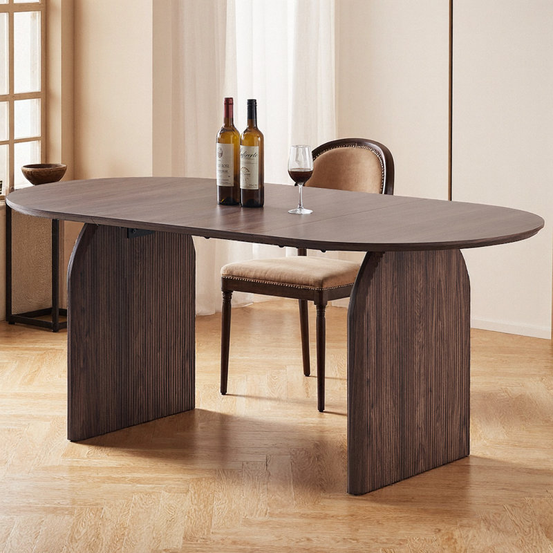 Table de salle à manger Modern, H 29,53 po x L 70,87 po x P 35,43 po, Noyer