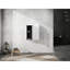 Ensemble de fixation murale pour armoire de salle de bain murale, 2 portes à fermeture douce, moderne, blanc, structure de volume intérieure généreuse, capacité abondante-1358873590
