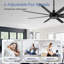 Ventilateur de plafond standard à 8 pales 65 pouces avec télécommande Ilette-1454062738-1432476560
