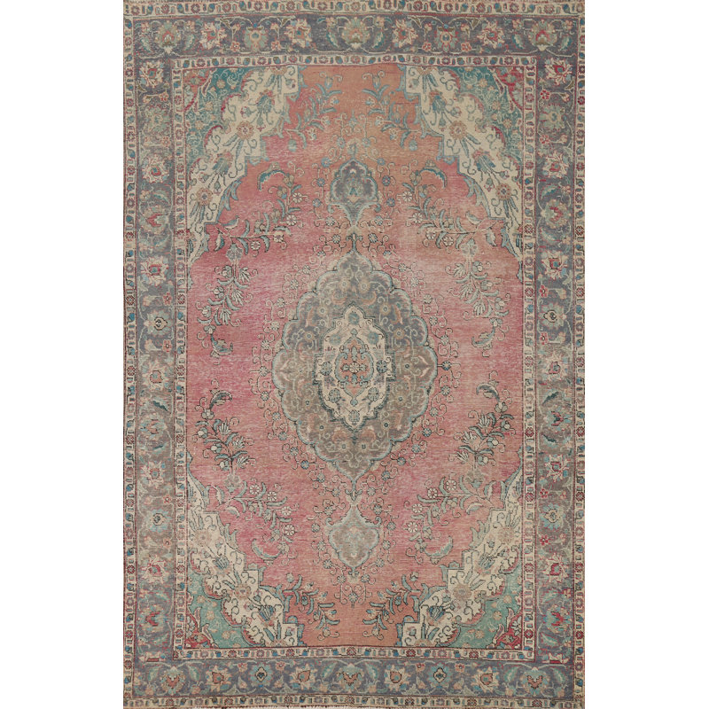 Distressed Wool Traditional Area Rug 7x10