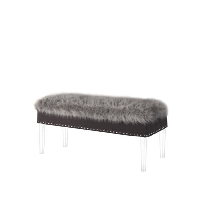 Contemporary Chic Clear Acrylic Storage Bench