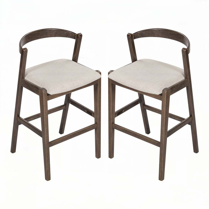Tabouret de bar en bois, Marron foncé